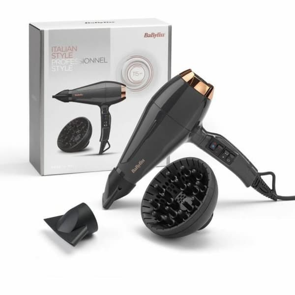 Hårtork Babyliss 6719DE 2200 W 2200 W Svart Grå