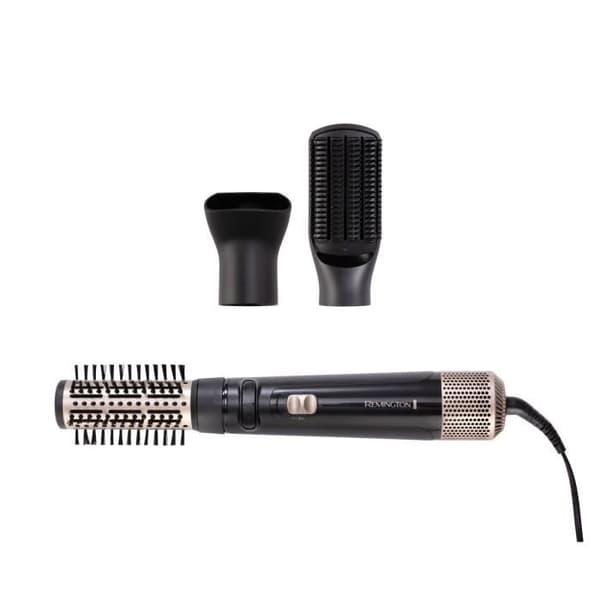 Blåsborste - REMINGTON - AS7580 R - 1000 W - Ionteknologi - 3 tillbehör inkluderade Svart, Guld