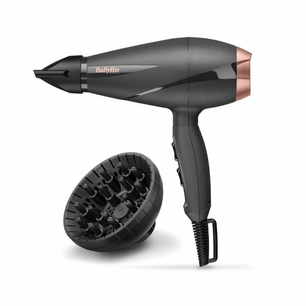 Hårtørrer Babyliss 6709DE 2100 W Sort Mørkegrå Sort, Lyserød guld