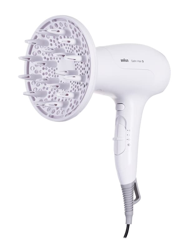 Braun Satin Hair 3 HD 385 hårtork 2000 W Vit