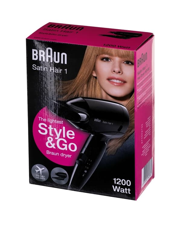 Braun HD130 hårtork 1200 W Svart