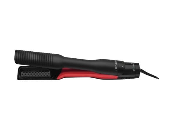 Revlon One-Step Air Straight, suoristusharja, kuuma, märät hiukset, musta, punainen, keraaminen turmaliini, AC musta, Punainen