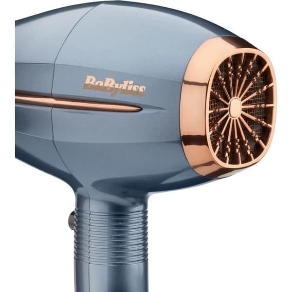 Hårtork - BaByliss - D251PE - Denim Luxe - Lätt - 2200 W DC-motor med högt vridmoment - Koncentrator ingår