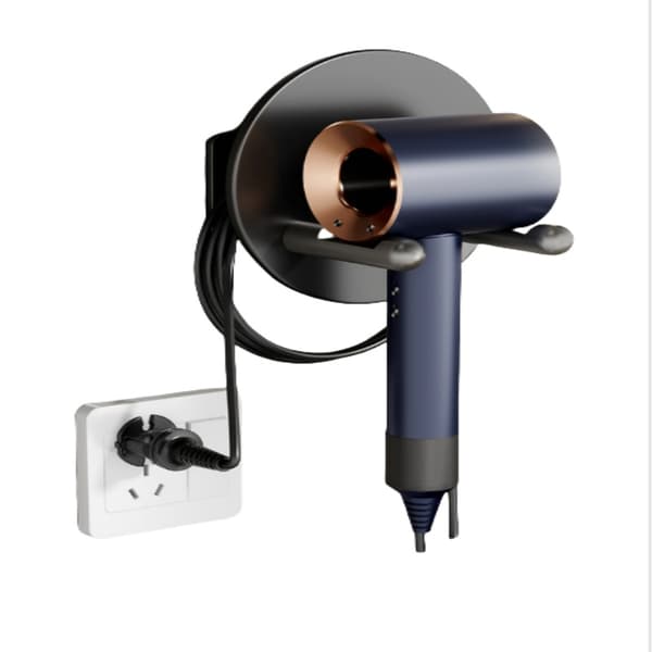 INF Veggmontert hårfønerholder i aluminium