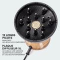 Miniatyrbild 3 av 4: Bellissima DIFFON SUPREME CURL FLOW XL BLACK-GOLD hårtork