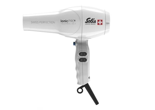 Professionell hårfön - Hårtork med IonicPRO-teknik - Vit - Swiss Perfection 360 ionicPRO 440 Solis