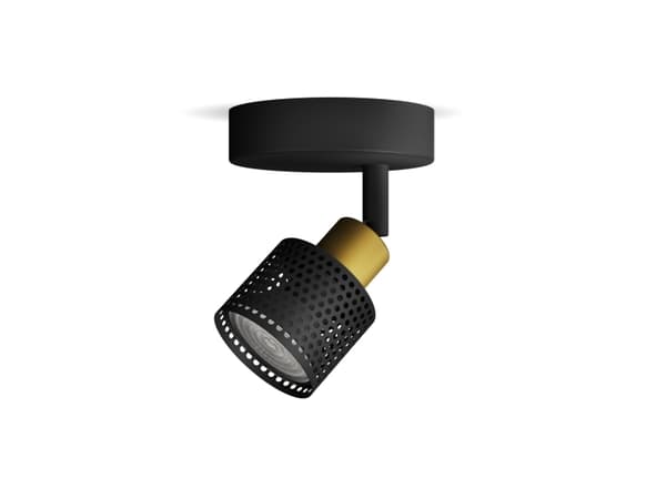 Philips 8720169300071, Spotlight på skinne, GU10, 1 ampuller, LED, 220-240 V, Sort, Messing
