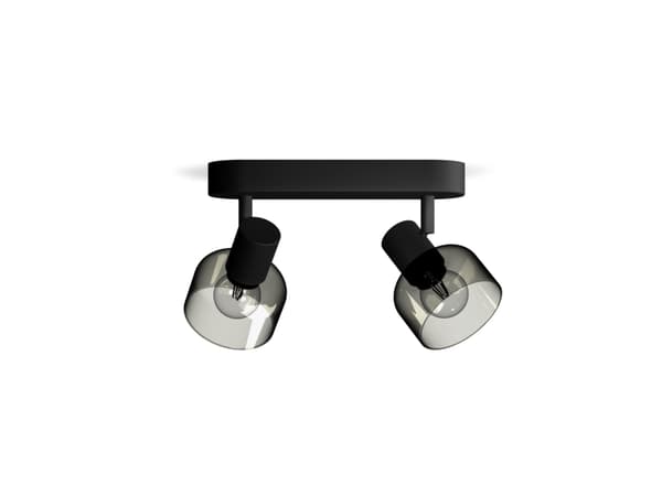 Philips 8720169299597, Skena för spotlight, E14, 2 lampor, LED, 220-240 V, Svart