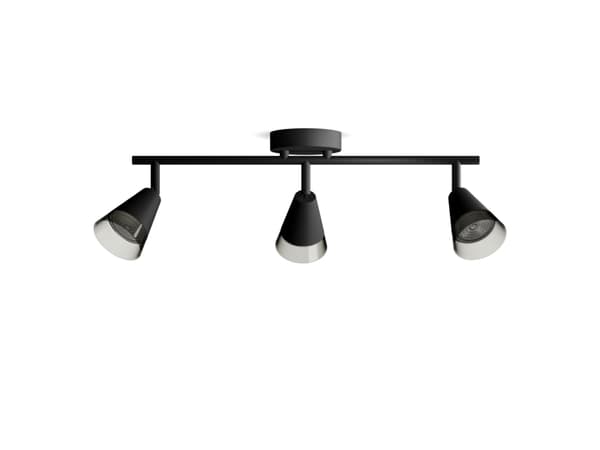 Philips 8720169300019, Skena för spotlight, GU10, 3 lampor, LED, 220-240 V, Svart