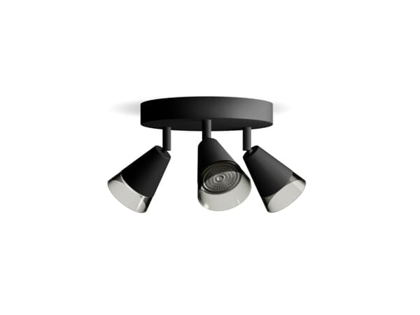 Philips 8720169300057, Spotlight på skinne, GU10, 3 ampuller, LED, 220-240 V, Sort