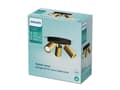 Miniatyrbild 2 av 2: Philips 8720169299252, Skena för spotlight, GU10, 3 lampor, LED, 220-240 V, Svart, mässing