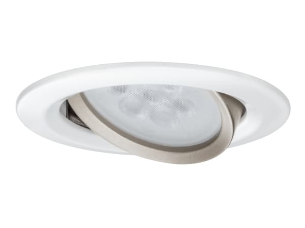Paulmann -3650, Nedtryckbar spotlight, GU10, 1 lampor, LED, 2700 K, Guld, Vit