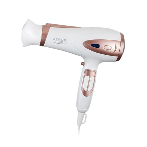 AD 2248 hvid 2200W ION Hårtørrer + diffuser