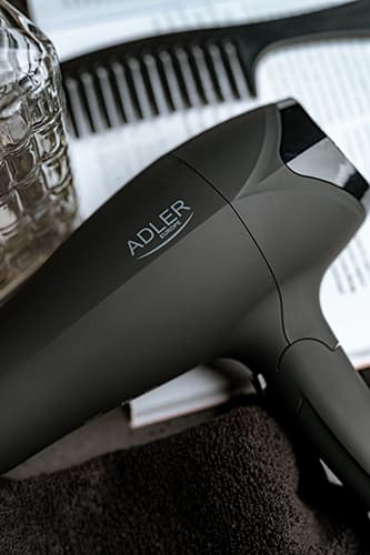 AD 2267 Hårtørrer - gummieret hus - 2100W + diffuser