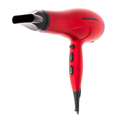 CR 2253 2400W Hårtørrer + Diffuser Rød