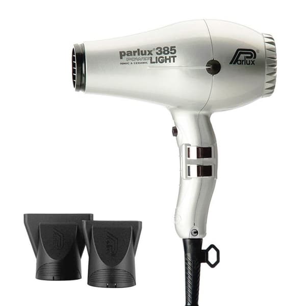 Hårtork - Parlux - Powerlight 385 - Ionic - 2150W - Grå Silver
