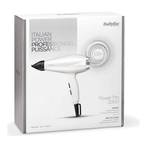 Hårtørrer Babyliss 6704WE 2000W Hvid 2000 W