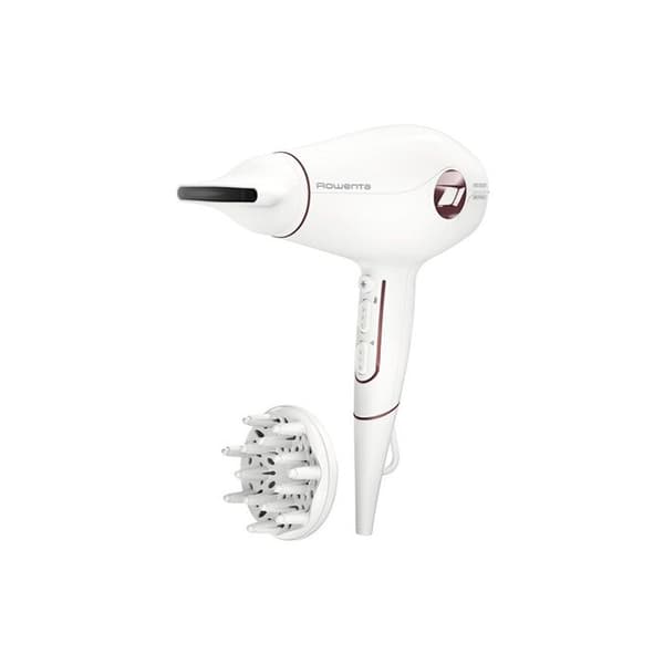 Rowenta Hybrid hårtork Volumizer CV6135F0 1800 W Vit och Röd - 3121040084373 Vit