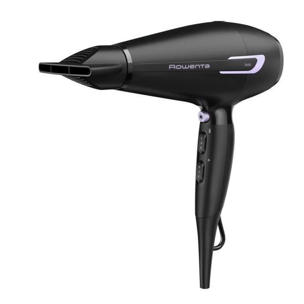 Hårfön - Rowenta - Pro Power+ - 2200W - AC-motor - Luftrena med negativa joner Svart