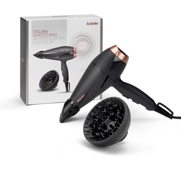 Hårtork - BaByliss - 6709DE Smooth Pro 2100 - AC motor - Tillverkad i Italien