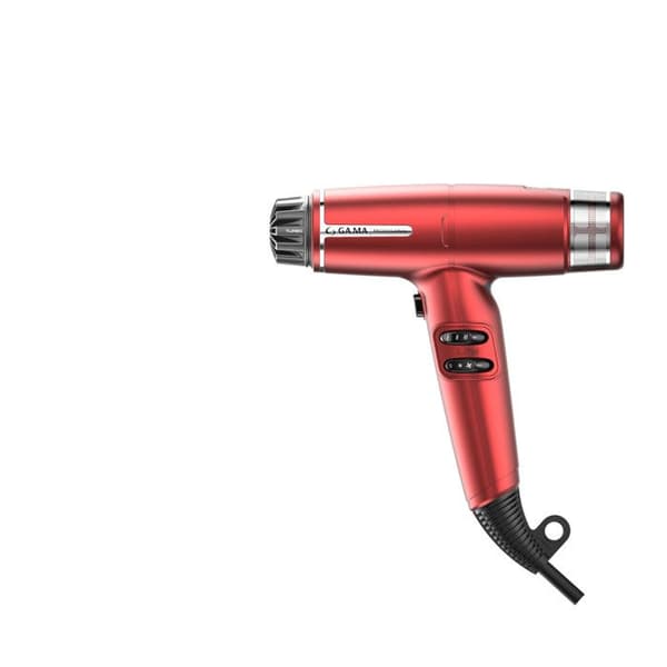 Hårtork - GAMA - iQ Lite - Effekt 1600W - 110 000 rpm - Oxy Active-teknik Röd