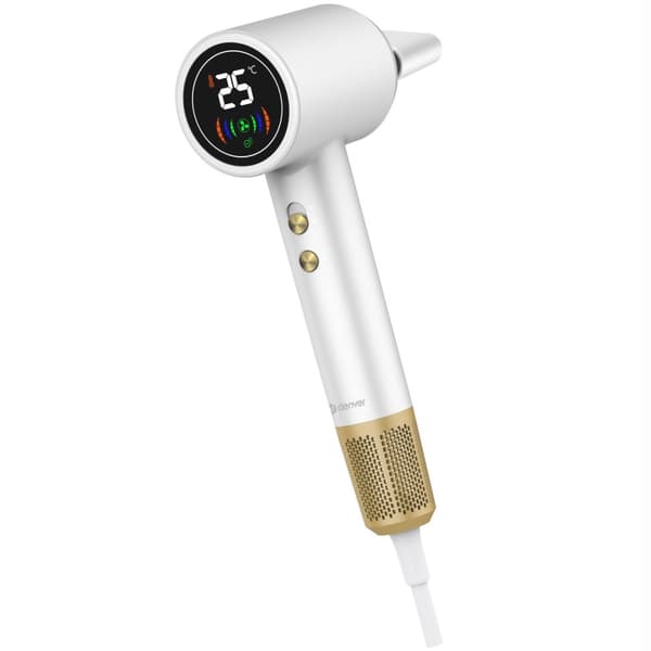 Denver Hairdryer with LED display White