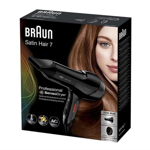 Braun Satin Hair 7 HD785 Sensotork med AC-motor med diffusor