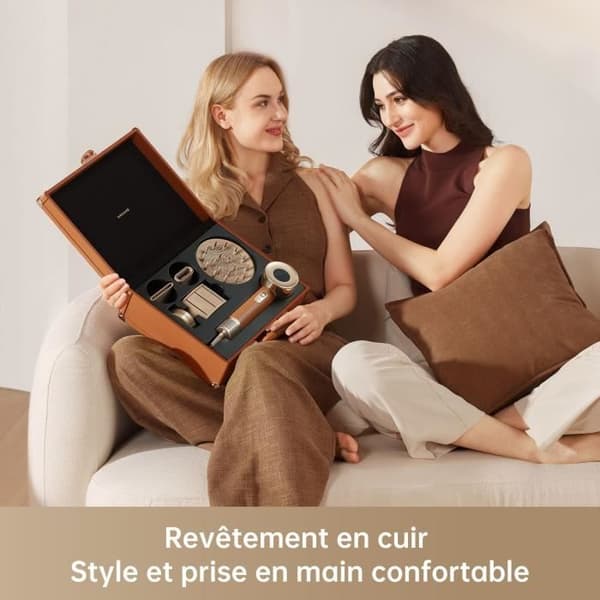 Höghastighetsfön - DREAME - Hair Miracle - Med 5 tips för professionell föning - Lågt ljud - 1600W