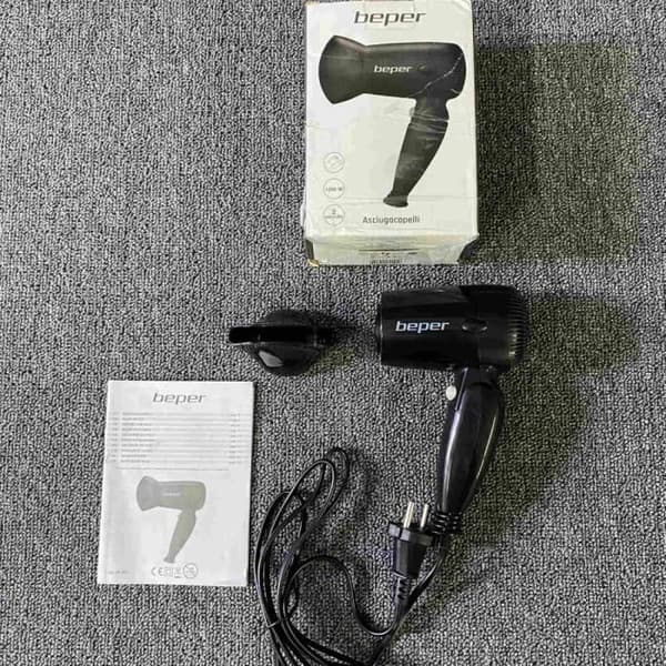 Resehårföner - Svart - 1200W - Hårvård &amp; styling - GENERIC