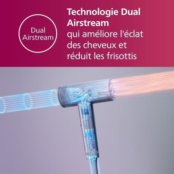 Hårfön - PHILIPS - Serie 8000 - 1400W - ThermoShield Advanced - Roséguld