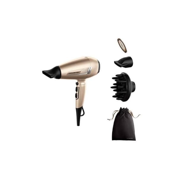 Hårtork - Rowenta - Pro Expert CV8861F0 - 2200 W - Dune metall