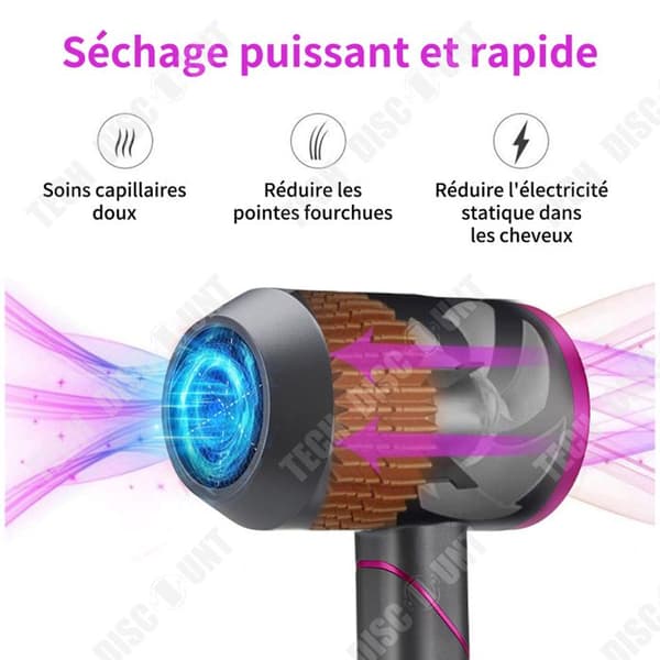TD Hårtork 2000W Ionic Professionell Hårtork för män med 1 Diffusor 1 Munstycken Vikbar Hårtork Lätt Hårtork