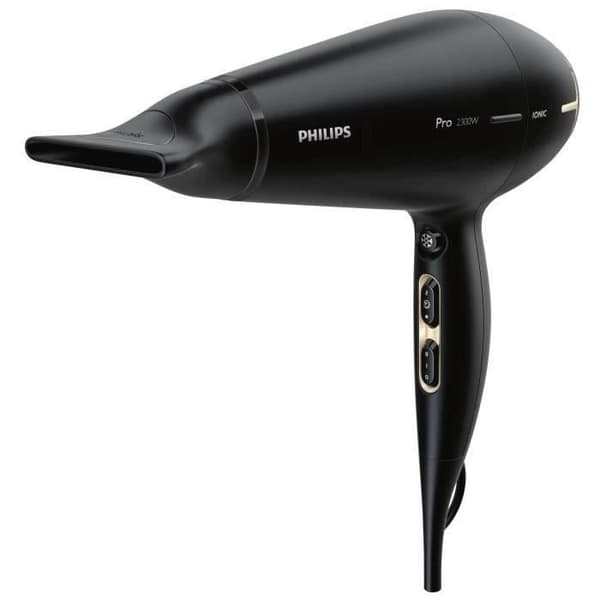 Pro HPS920-00 Hårtork - PHILIPS - Svart - 3m - 2300W - Style &amp; Protect Concentrator Svart, Guld
