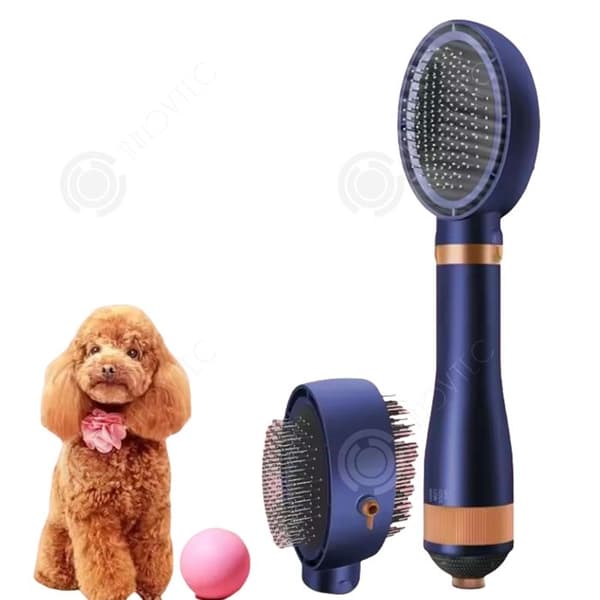 INN Borste hund katt ång 300w ljud av 50 till 70 db med 3 nivåer av temperaturinställning hårtork dubbelansiktet kam