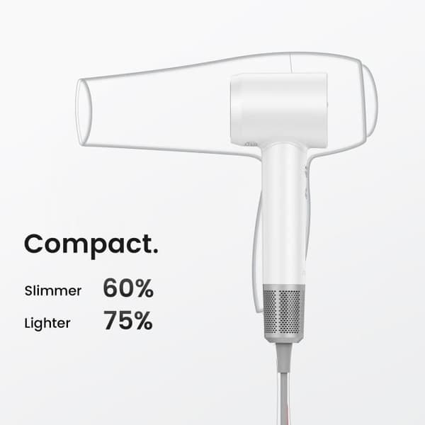 Hårtork - LAIFEN - 1HD12-G-EU-WH-004 SE-SPECIAL - Polypropen - 2 tillbehör - Vit