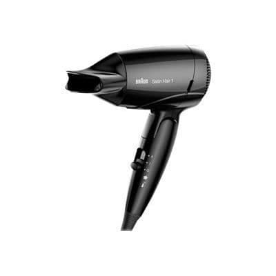SENCOR SHD 7030TQ hårtork med vikbart handtag - 1400W - 3 effektnivåer - Braun HD 130 Svart