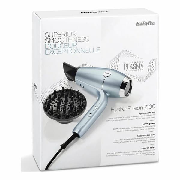 Hårføner Babyliss Blå Metallik 2100 W