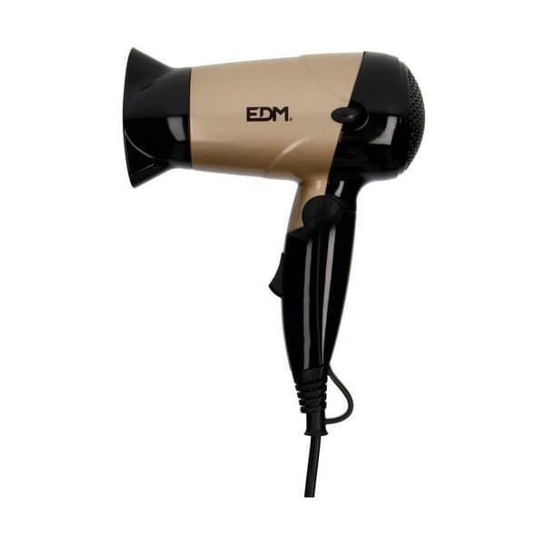 Hårtork EDM 07634 07634 1200 W Multicolour Svart, Guld