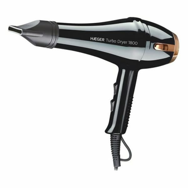 Hårtork Haeger HD-180.013A 1800 W Svart Svart, Guld