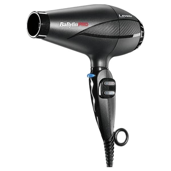 Levante jonisk hårtork svart Babyliss Pro 210