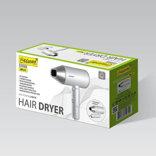 Hårtørrer Feel Maestro MR-213 Sølvfarvet 2100 W