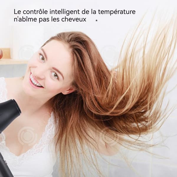 INN Hårfön 2000W Temperaturkontroll med 2 hastigheter AC-motor Intelligent temperaturkontroll för varm och kall luft
