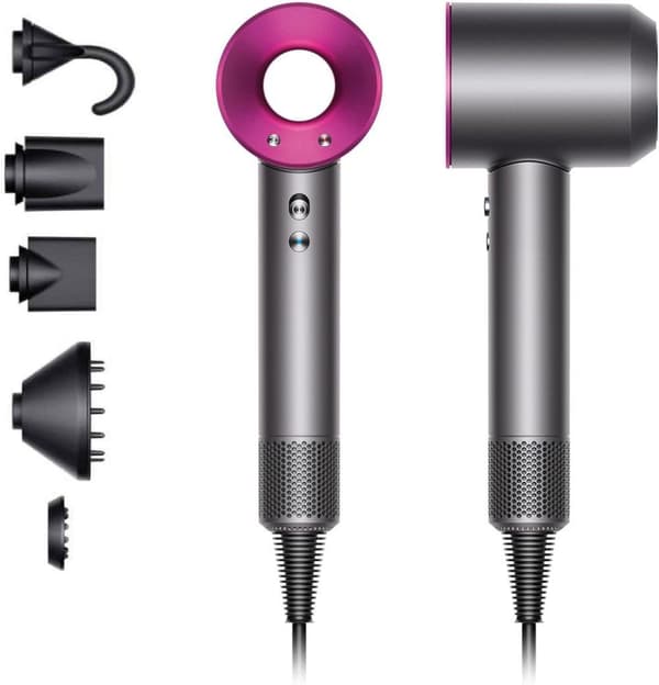 Dyson Supersonic hårfön HD08 Järn/Fuchsia 1600 W Snabbtorkande hårvård