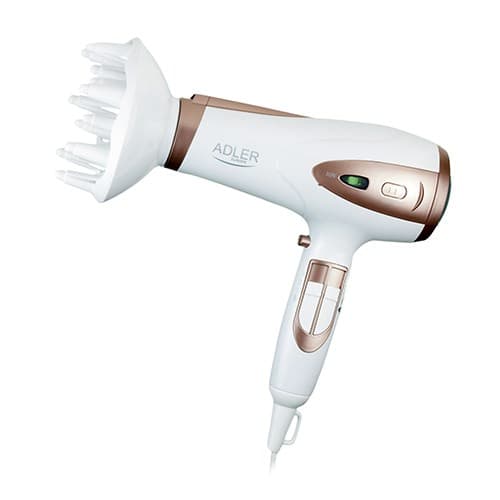 Adler AD 2248 hårtork 2400 W Brons, Vit
