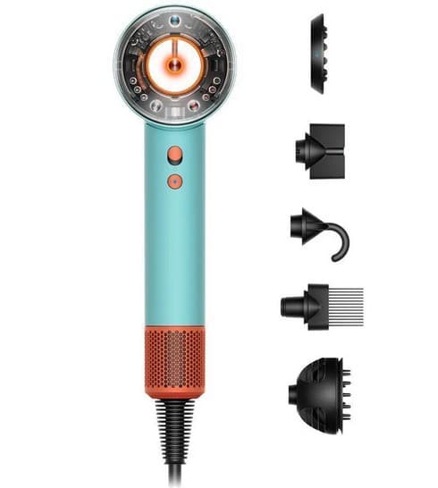 Dyson Supersonic HD16 Patina/Topaz/ 515276-01 Blå, Orange