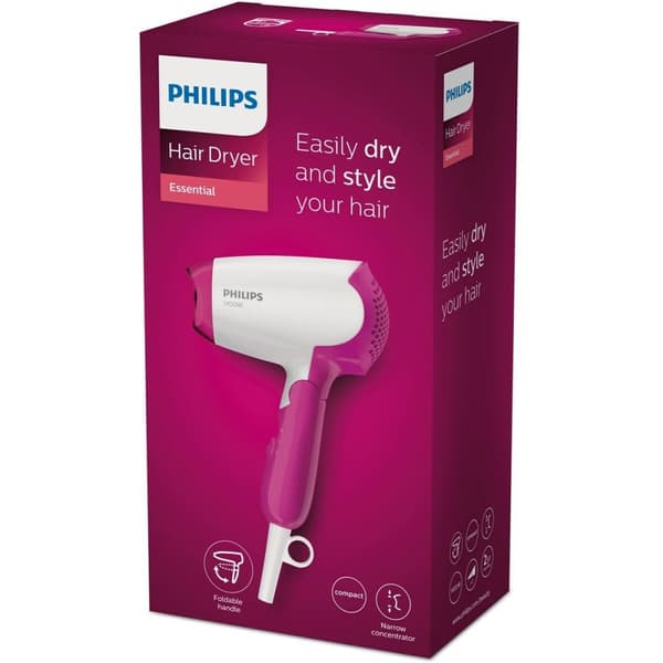 Hårtork Philips BHD003/00 Vit Rosa 1400 W