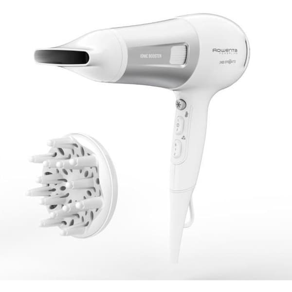 ROWENTA Hårtork, Jonisk funktion, Koncentrator, Diffusor, 6 hastigheter/temperaturinställningar, Prestanda, Powerline CV5930F0 Vit