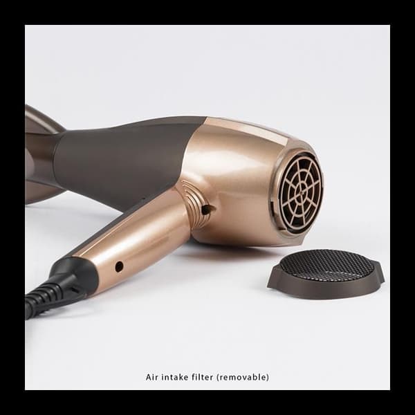 Hårtork - ProfiCare - PC-HT 3010 - Brun / Brons - 2200W - 3 Temperaturer - 2 Hastigheter