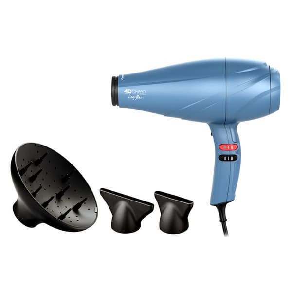 Gama A21 LEGGEROION Hårtork - 2400W - 2 hastigheter - 6 temperaturer - Blå