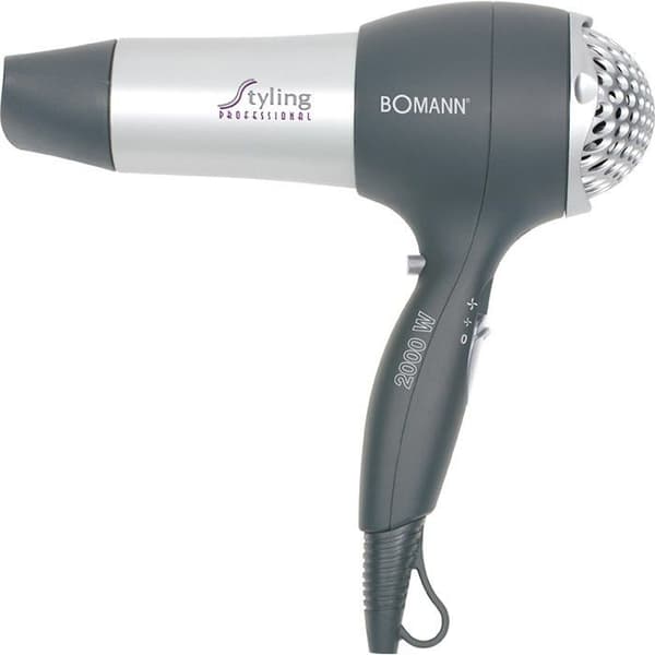 Bomann HTD 889 CB Hårtork Silver/Grå Svart, Silver